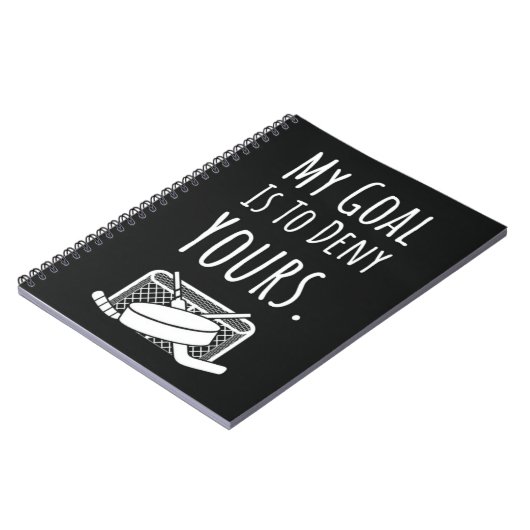 Hockey Gifts Goalie Keeper Team Sport Player Notitieboek (Linkerzijde)