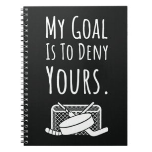 Hockey Gifts Goalie Keeper Team Sport Player Notitieboek