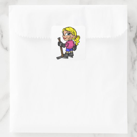Hockey Girl 2 Sticker (Tas)