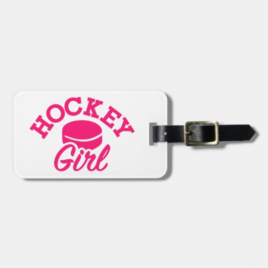 Hockey girl bagagelabel (Voorkant horizontaal)