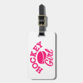 Hockey girl bagagelabel (Voorkant verticaal)