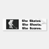 Hockey Girl Bumpersticker (Voorkant)
