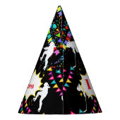 Hockey Girl Player Birthday Feesthoedjes (Achterkant)