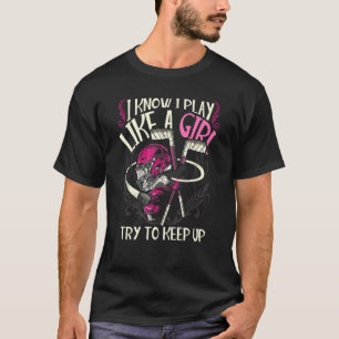 Hockey Girls spelen als een meisje dat probeert om T-shirt