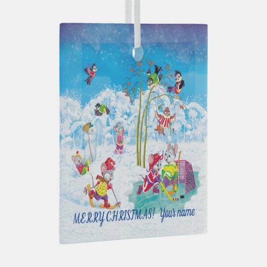 hockey glas ornament (Voorkant Rechts)