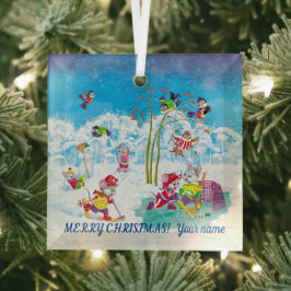 hockey glas ornament