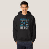 Hockey Goal Block als een Beest Hoodie (Voorkant volledig)