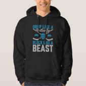 Hockey Goal Block als een Beest Hoodie (Voorkant)
