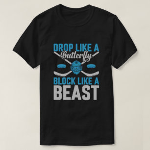 Hockey Goal Block als een Beest T-shirt
