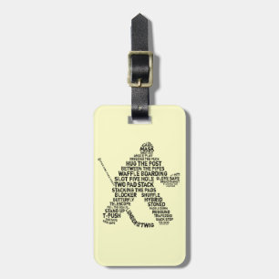 Hockey Goalie Bagagelabel