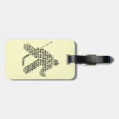 Hockey Goalie Bagagelabel (Achterkant horizontaal)