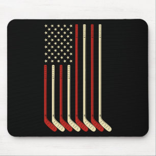 Hockey Goalie Cadeau Usa Vlag Hockeystick IJshocke Muismat