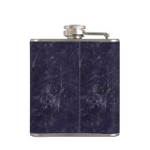 Hockey Goalie Calligram Hip Flask, Ice Background Heupfles (Achterkant)