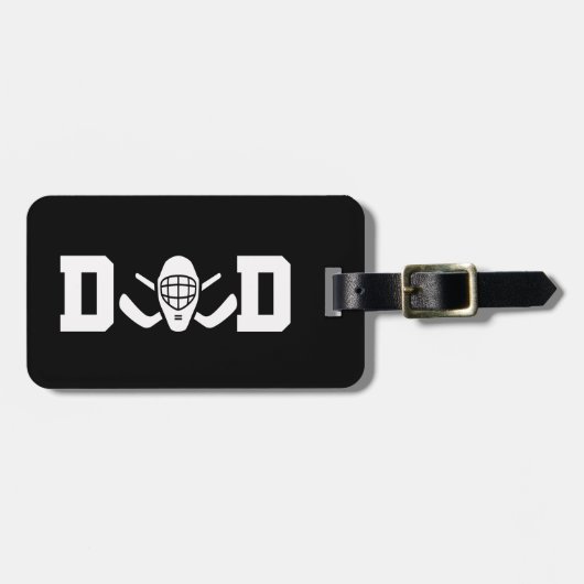 Hockey Goalie Dad Bagagelabel (Voorkant horizontaal)