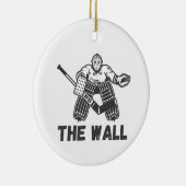 Hockey Goalie De Muur Keramisch Ornament (Rechts)