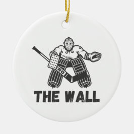 Hockey Goalie De Muur Keramisch Ornament