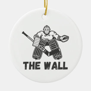 Hockey Goalie De Muur Keramisch Ornament