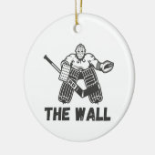 Hockey Goalie De Muur Keramisch Ornament (Links)