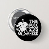 Hockey Goalie De Puck houdt hier de Button achteri (Voorkant /achterkant)