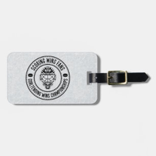 Hockey Goalie Design Bagagelabel