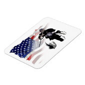 Hockey Goalie en de Amerikaanse vlag Magneet (Linkerzijde)