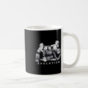 Hockey Goalie Evolutie Geen Masker Vintage Masker  Koffiemok
