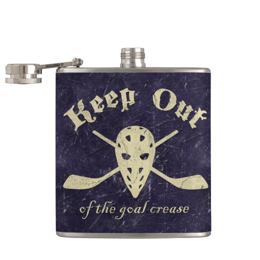 Hockey Goalie Flask Heupfles (Geopend)