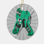 hockey Goalie gereed Keramisch Ornament (Links)