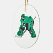 hockey Goalie gereed Keramisch Ornament (Links)