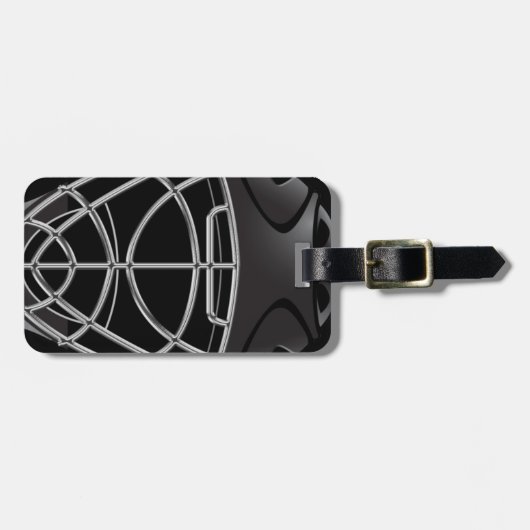 Hockey Goalie Helmet Bagagelabel (Voorkant horizontaal)