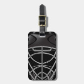 Hockey Goalie Helmet Bagagelabel (Voorkant verticaal)