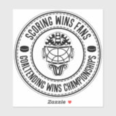 Hockey Goalie Inspirerend Quote Sticker (Vel)