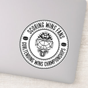 Hockey Goalie Inspirerend Quote Sticker