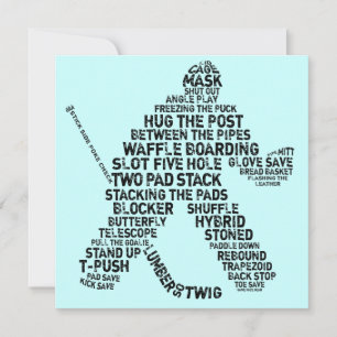 Hockey Goalie Invitaties Kaart