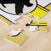 Hockey Goalie Kaart Jigsaw Legpuzzel (Zijkant)