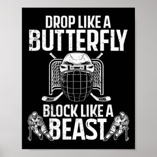 Hockey Goalie Kunst Voor Mannen Vrouwen IJshockey  Poster