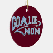 Hockey Goalie mam Athletic Tail Keramisch Ornament (Rechts)