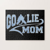 Hockey Goalie mam Athletic Tail Legpuzzel (Horizontaal)