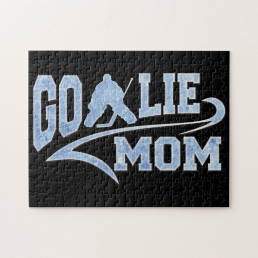Hockey Goalie mam Athletic Tail Legpuzzel (Horizontaal)