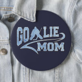 Hockey Goalie mam Athletic Tail Ronde Button 6,0 Cm (In situ)