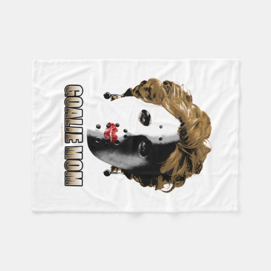 Hockey Goalie mama Fleece Deken (Voorkant (Horizontaal))