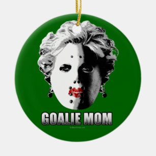 Hockey Goalie mama Keramisch Ornament