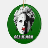 Hockey Goalie mama Keramisch Ornament (Links)