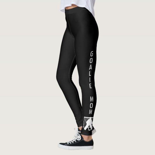 Hockey goalie mama leggings zwart (Links)