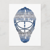 Hockey Goalie Mask Briefkaart (Voorkant)