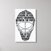 Hockey Goalie Mask Canvas Print (Voorkant)