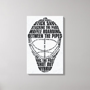 Hockey Goalie Mask Canvas Print