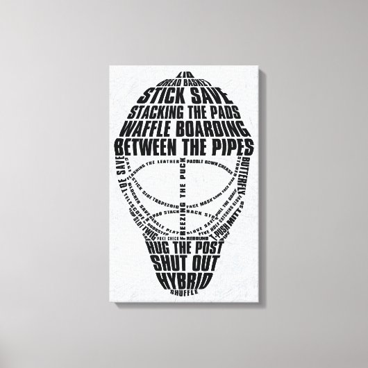 Hockey Goalie Mask Canvas Print (Voorkant)