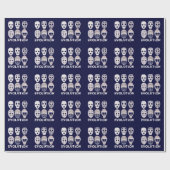 Hockey Goalie Mask Evolution Cadeaupapier (Vlak)