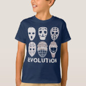 Hockey Goalie Mask Evolution Kind T-shirt (Voorkant)